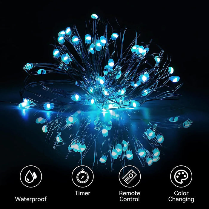 remote control with up to 16ft range, brightness adjustment, and on/off control