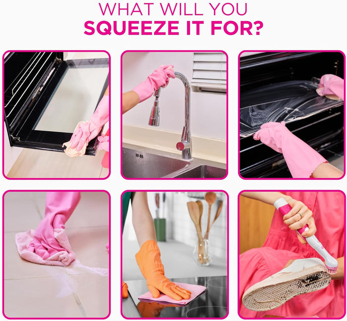 easy-rinse paste that lifts grease, grime, and soap scum without heavy residue