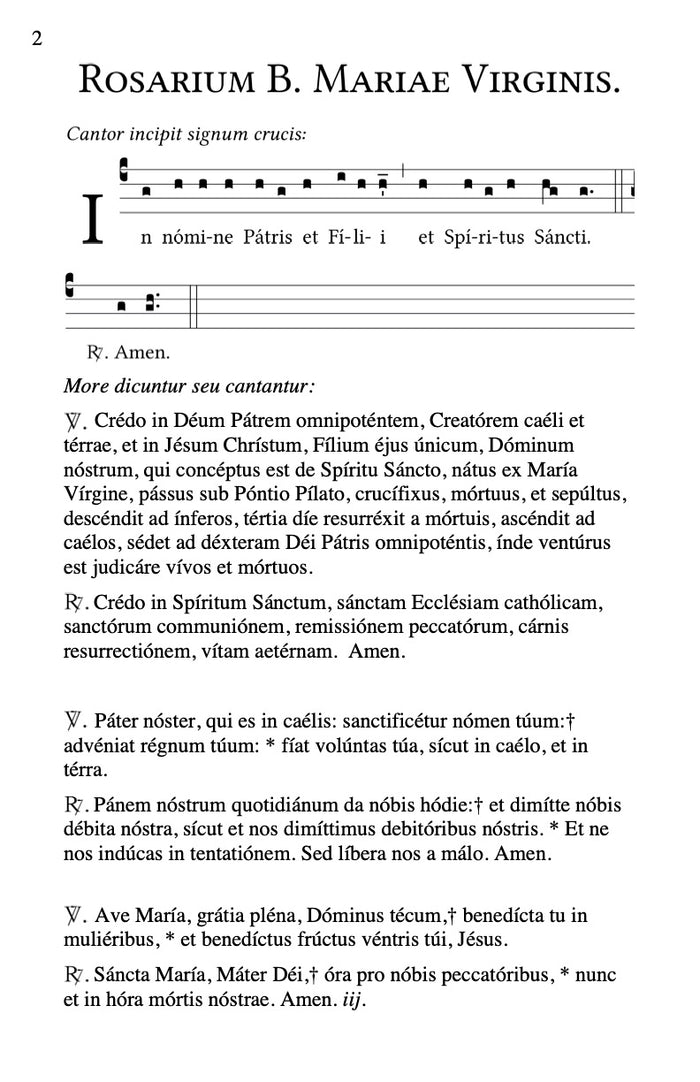 The Rosary recited in Classical & Ecclesiastical Latin Pronunciations