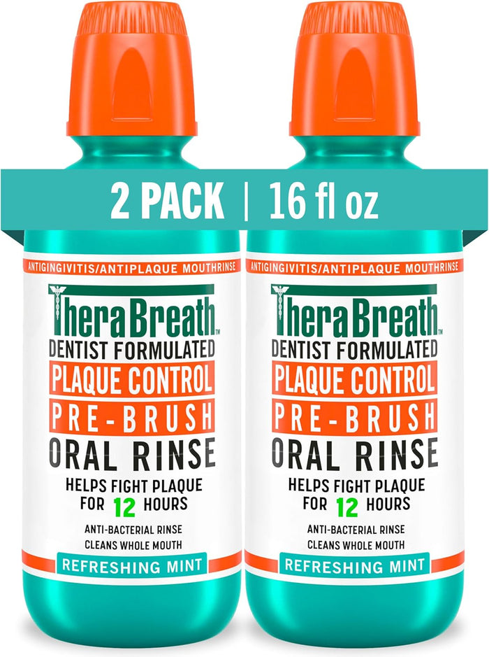 pre-brush oral rinse formula designed to be used before brushing