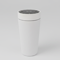 stainless steel white thermal travel cup