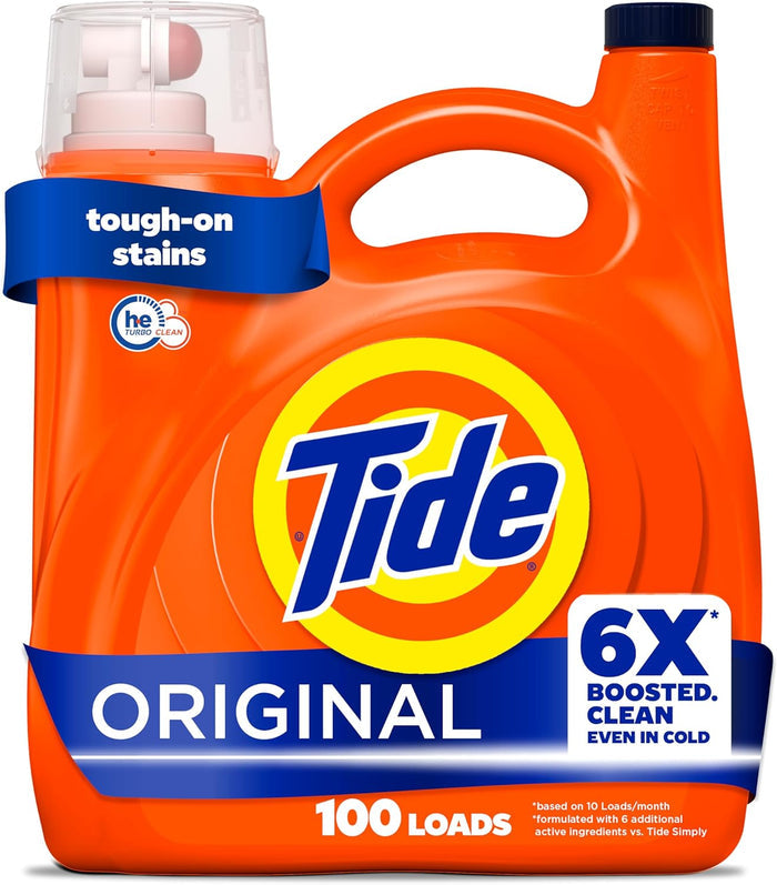 6x boosted clean formula with 4 extra cleaning and 2 extra freshness active ingredients versus tide simply