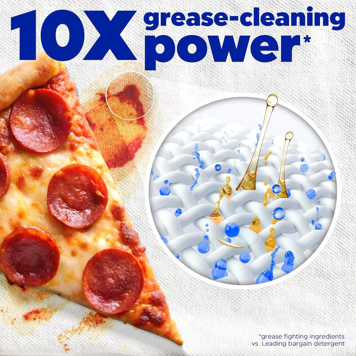 cold-water and quick-cycle compatible for energy-efficient washing