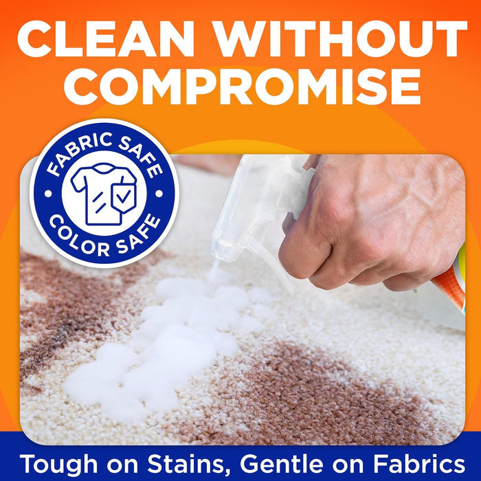 5-minute dwell time before washing for quick turnaround on fresh stains