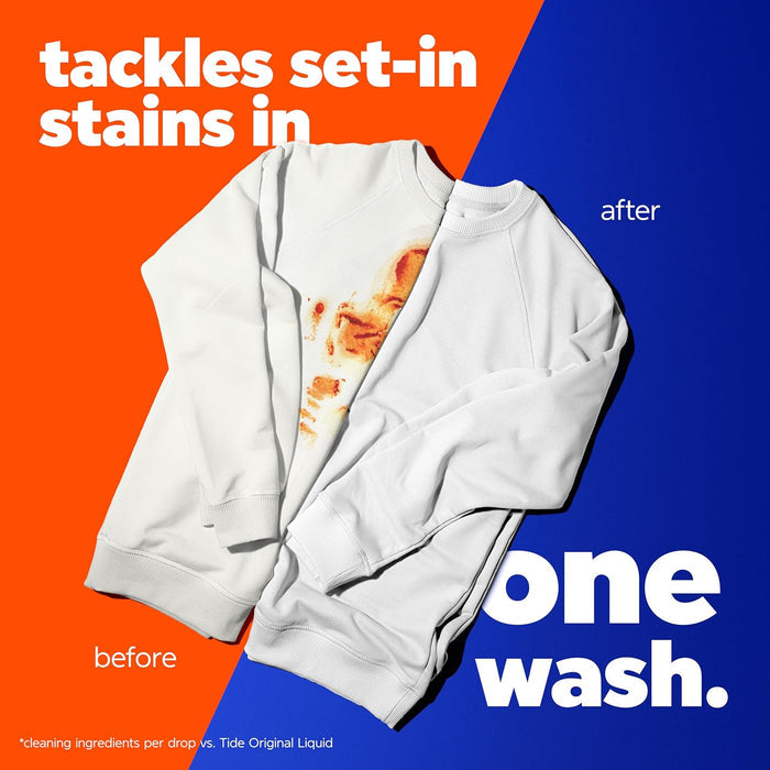 odor defense + oxi technology targeting tough smells and set-in stains