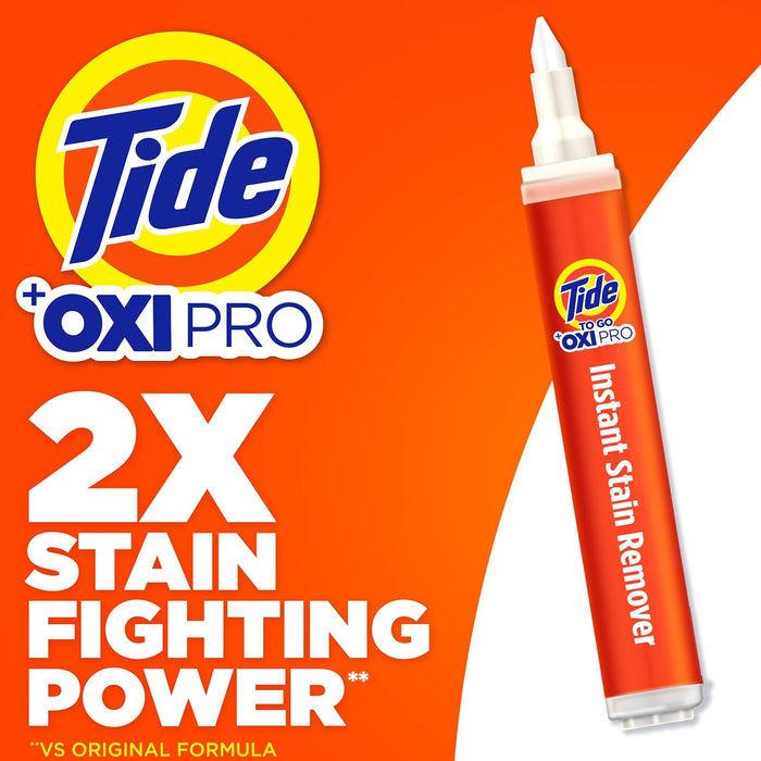 multi-stain formula effective on tomato juice, ketchup, bbq sauce, grape juice, coffee, wine, tea, and chocolate syrup
