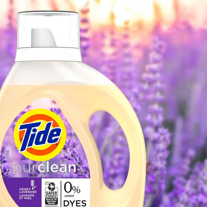 Tide Purclean Liquid Laundry Detergent – Family Laundry Essential for Kids' Clothes and Daycare Loads, 63 fl oz