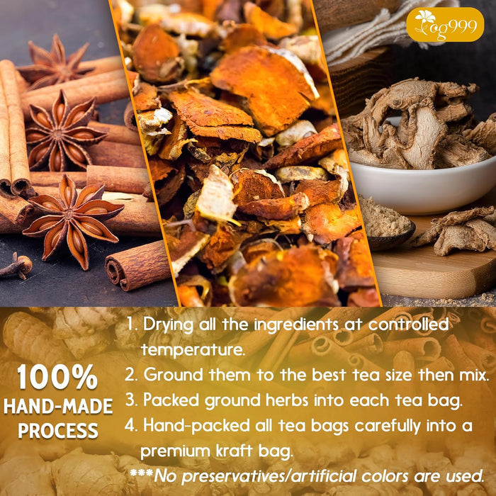 TOG999 Turmeric Ginger Cinnamon Tea – Bare-Bones Natural Blend for Modern Capsule Wardrobes and Quiet Spaces