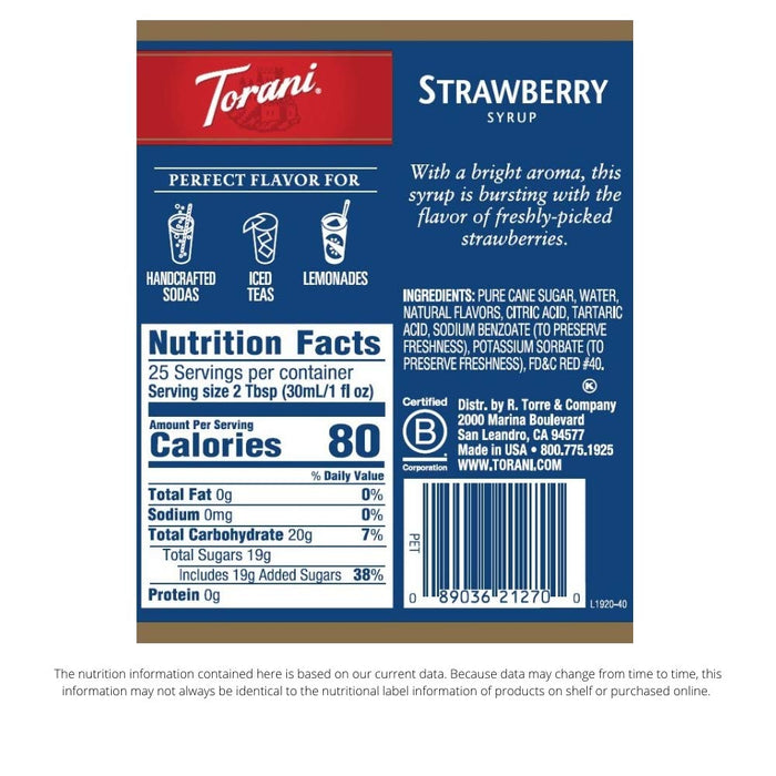 pure cane sugar base with natural flavors and cold-filtered water
