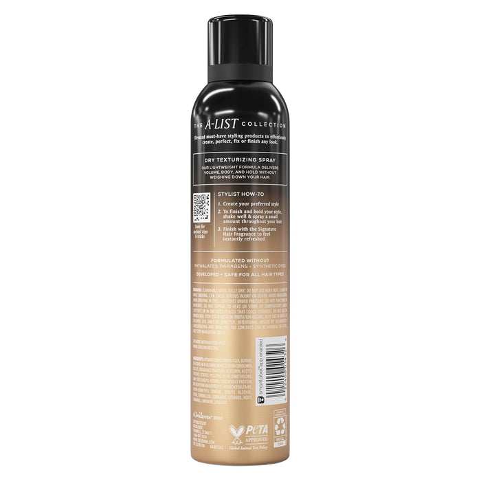 volumizing formula that adds body and tousled texture without weighing hair down