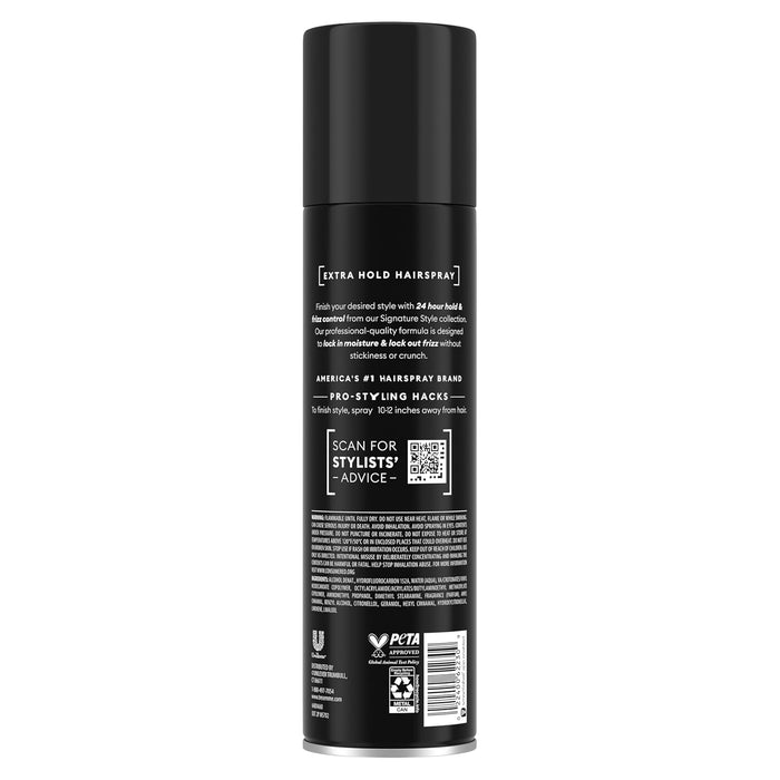 humidity- and frizz-locking aerosol formula in a single spray