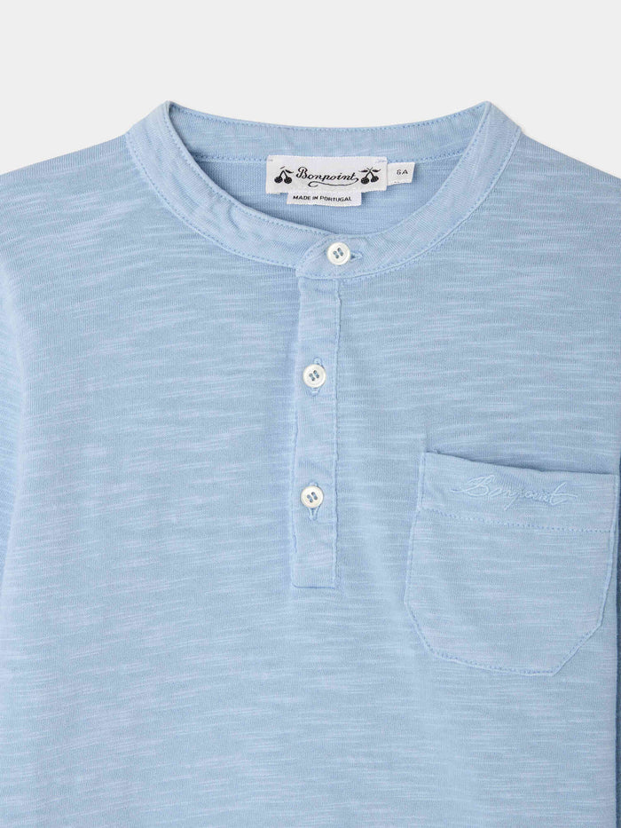 T‑shirt Jartiste à col boutonné en coton biologique