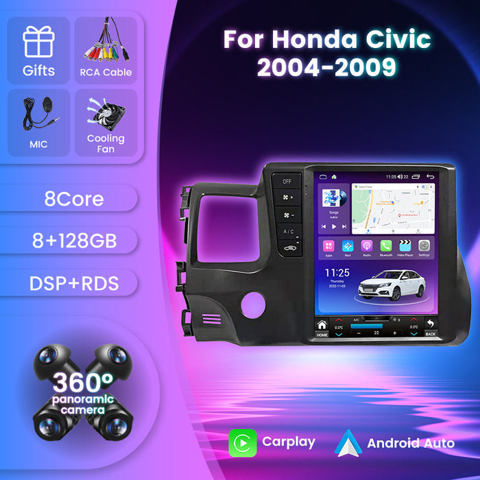Used in civic cars 04-09 civic vertical screen android smart car navigation/cross-border supply