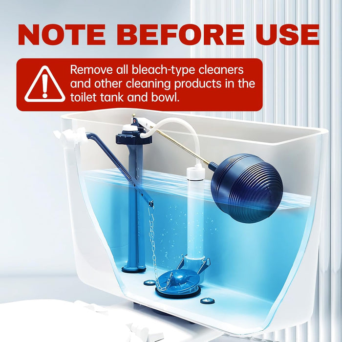 Vacplus Toilet Tank Cleaner - 6 Pack Limescale Remover Tablets for a Spotless Master Bathroom Aesthetic