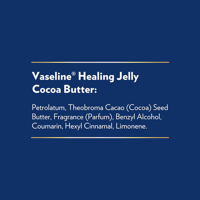 Vaseline Cocoa Butter Healing Jelly Variety Pack – TSA-Friendly Travel Moisturizer for Carry-On Luggage
