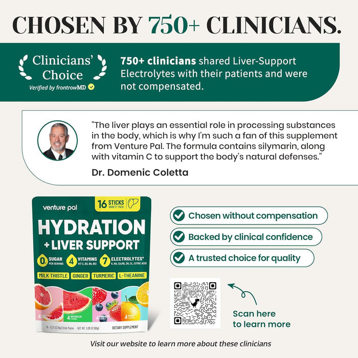 Venture Pal Hydration + Liver Support Blend – Wind-Down Wellness Drink for Daily Detox