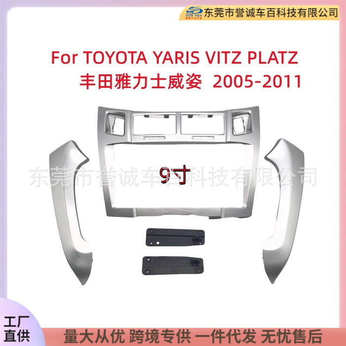 Versatile frame kit compatible with 2005-2011 toyota yaris vitz platz android head unit navigation panel