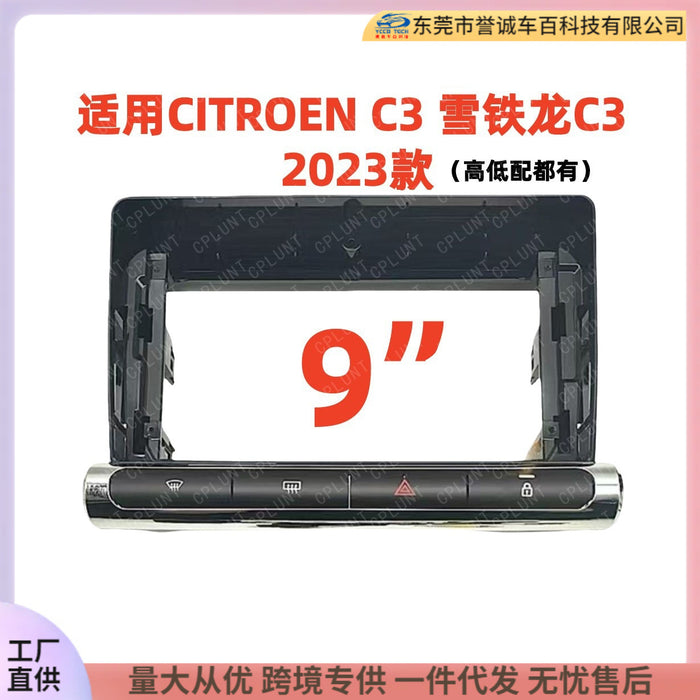 Versatile trim kit compatible with 2023 citroen c3 - center console navigation panel modification