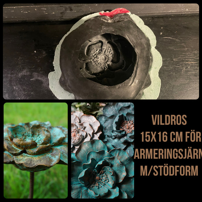 Vildros - Gjutform 16 cm (lätt begagnad)