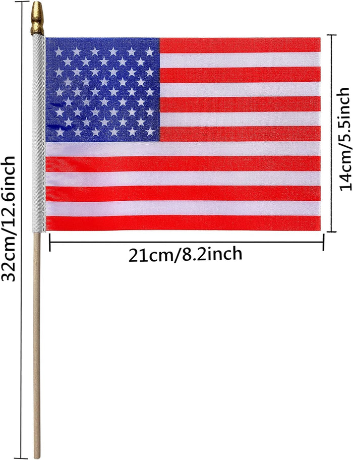 12.6" wooden stick with kid-safe rounded top
