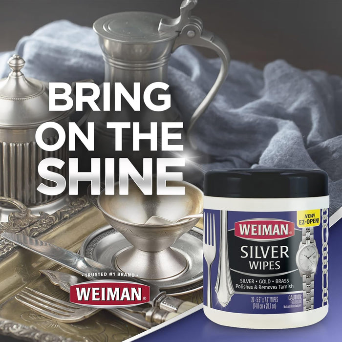 Weiman Jewelry Polish Cleaner – One-Step Polishing Wipes for Intentional Jewelry Care Routines