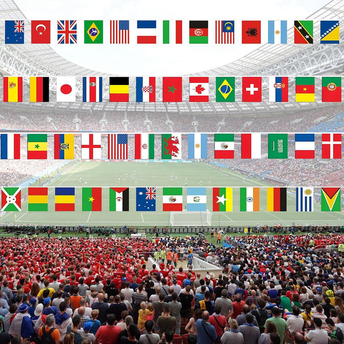 random assortment of 100 distinct country flags for global theme coverage
