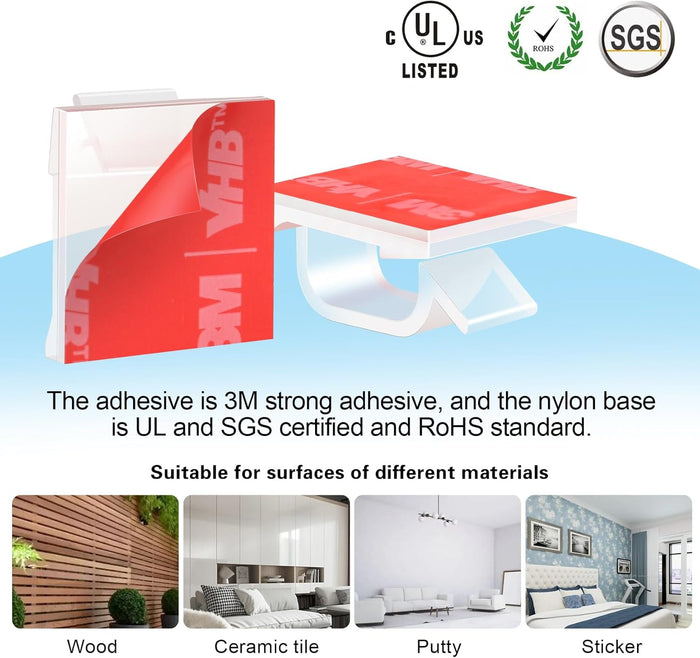 three colorways (clear, black, white) for discreet or contrasting installation