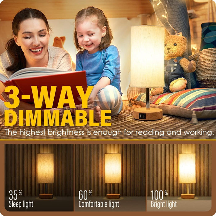 two built-in usb charging ports (5v/2.1a each) that work when lamp is on or off