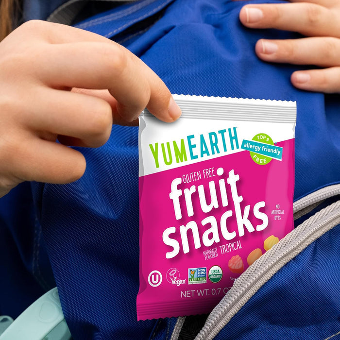 YumEarth Assorted Fruit Snack Packs – Thoughtful Care Package Snack for Sensitive Eaters