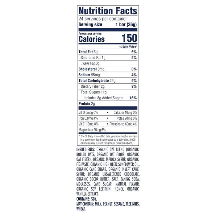 12g whole grains and 3g fiber per 40g serving