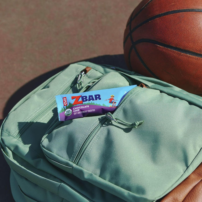 Zbar Chocolate Chip Soft-Baked Bars for Quick Lunchbox Prep Mornings – 24 Pack Organic Snack Pack