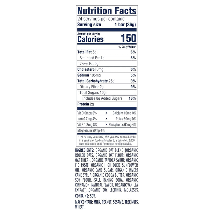 kosher certified and made with energizing organic rolled oats