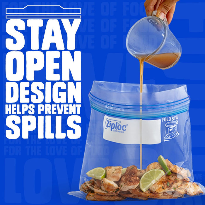 reusable and resealable zipper design for short-term refridge or freezer use